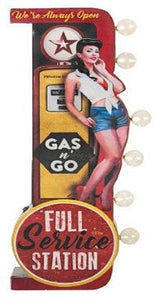 Full Service Station Vintage Two Sided LED Sign