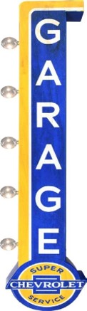 Chevy Vintage Two Sided LED Sign