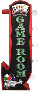 Gameroom Open Daily Vintage Two Sided LED Sign