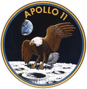 Apollo 11 Domed Metal Sign