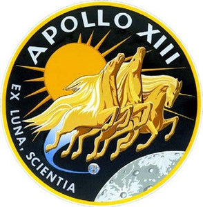 Apollo 13 Domed Metal Sign
