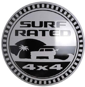 Jeep Surf Rated Domed Metal Sign