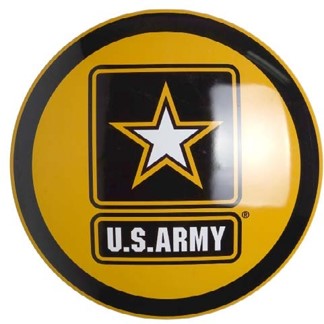 Us Army Domed Metal Sign