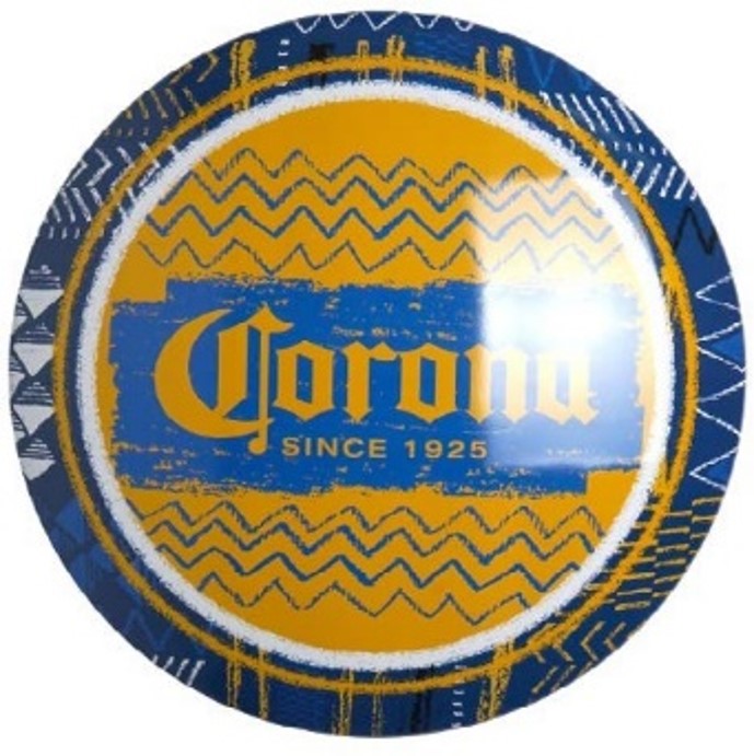 Corona Festival Domed Metal Sign