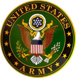 Us Army Seal Domed Metal Sign
