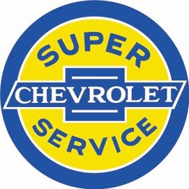 Super Chevy Domed Metal Sign