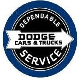 Dodge Service Domed Metal Sign