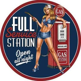 Full Service Domed Metal Sign