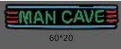 Mancave With Strip Acrylic Neon LED Flex Sign