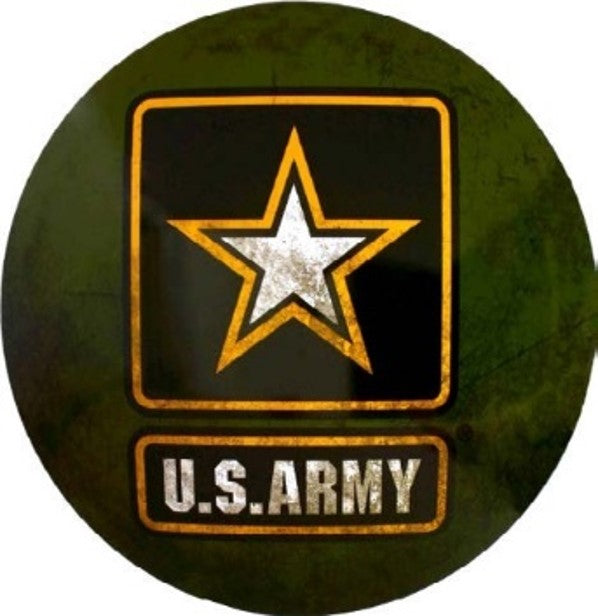 Us Army Logo Domed Metal Sign