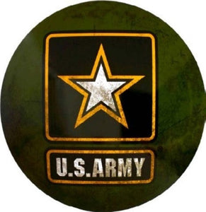 Us Army Logo Domed Metal Sign