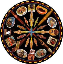 Cuban Cigars Domed Metal Sign
