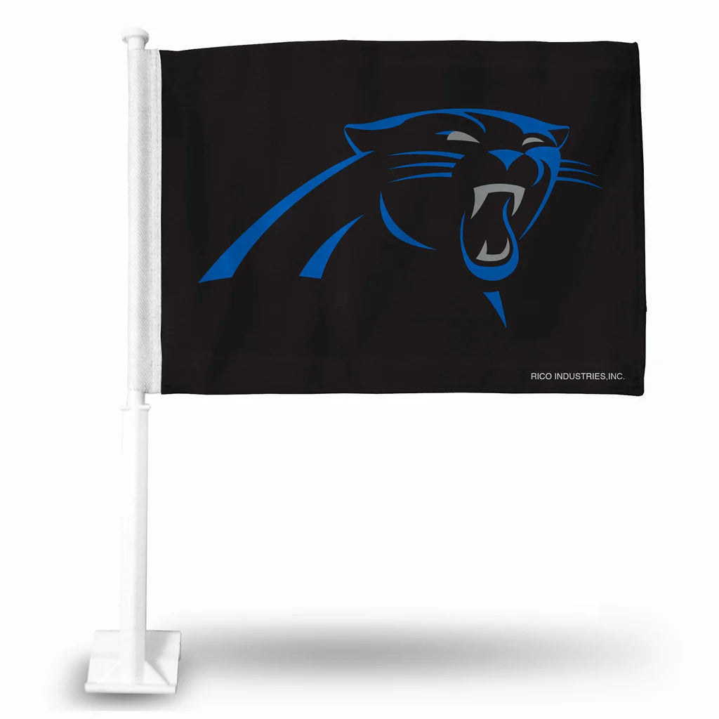 Carolina Panthers Black Sports Car Flags