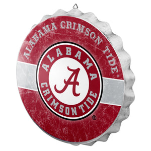 Alabama Crimson Tide Distressed Bottle Cap Signs