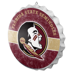 Florida State Seminoles Distressed Bottle Cap Signs