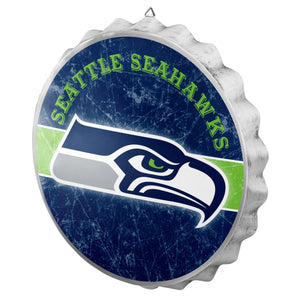 Seattle Seahawks Distressed Bottle Cap Signs