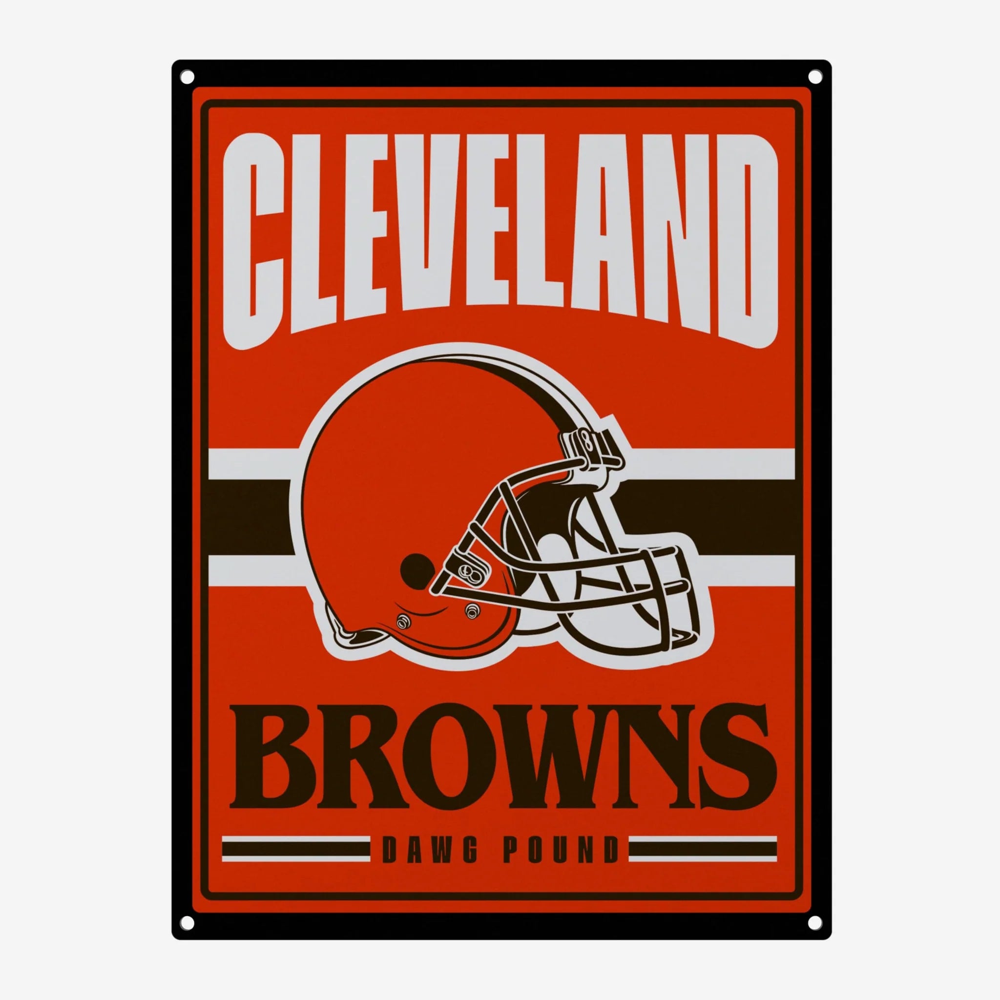 Cleveland Browns Metal Tacker Wall Sign