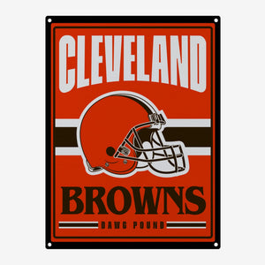 Cleveland Browns Metal Tacker Wall Sign