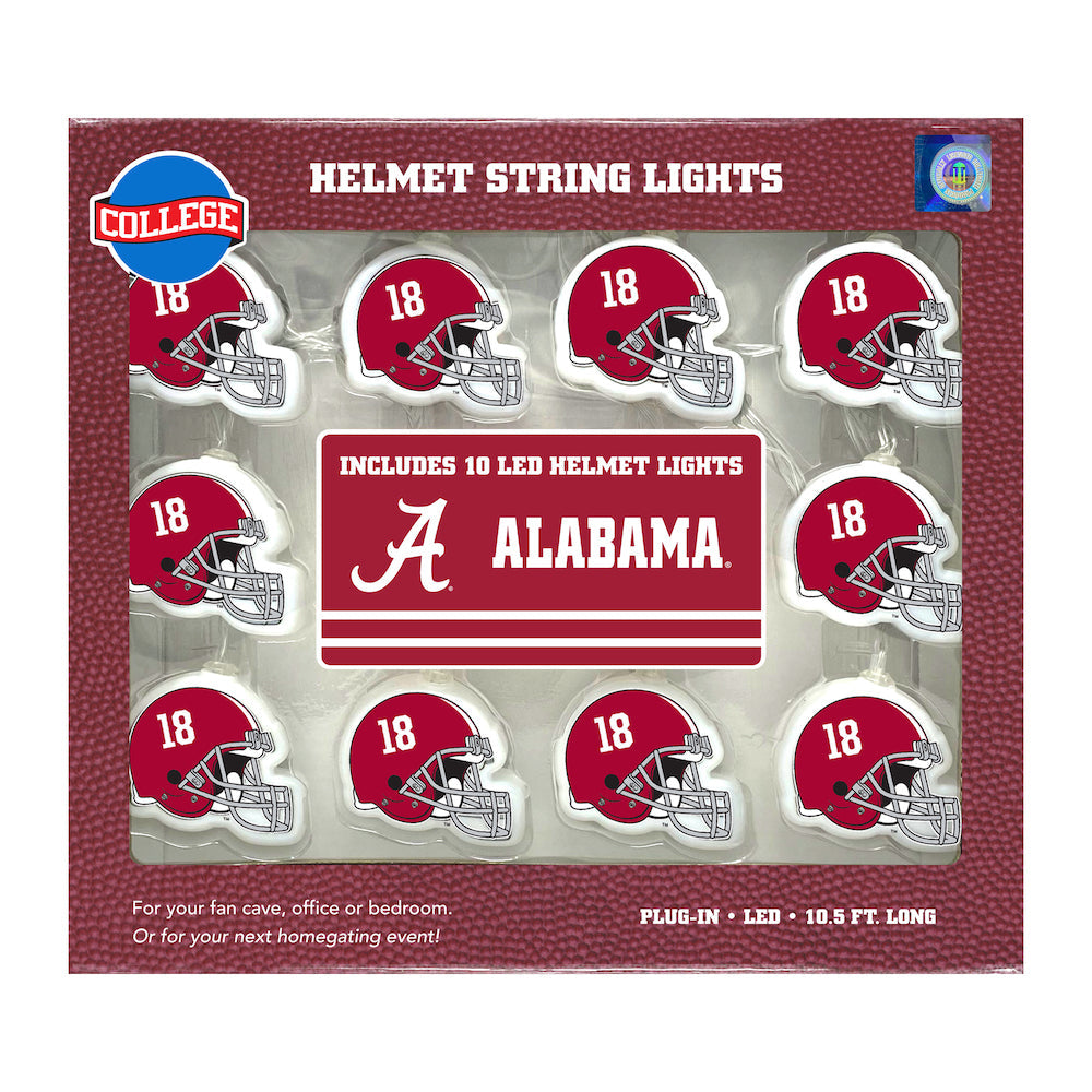 Alabama Crimson Tide Helmet String Lights
