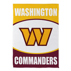 Washington Commanders Suede Garden Flag