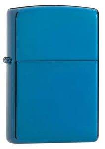 Classic High Polish Blue Sapphire Zippo Lighter