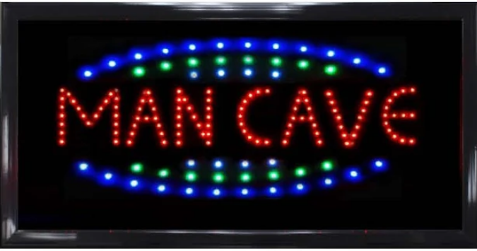Mancave Three Rows LED Sign