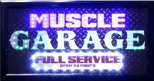 Muscle Garage LED Sign