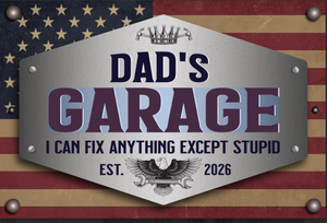 Dad's Man Cave Wall Decor