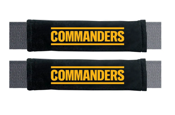 Washington Commanders Embroidered Seat Belt Pads Set of 2