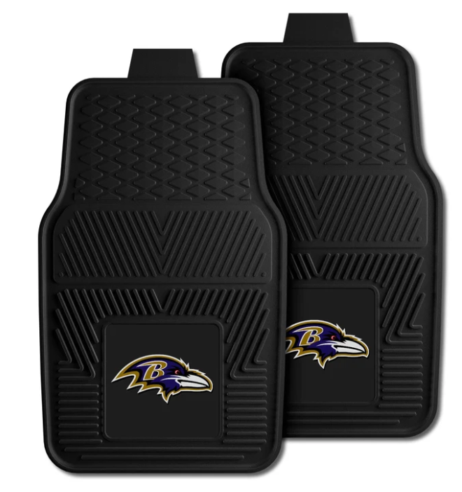 Baltimore Ravens 2 Piece Utility Car Mats - Front
