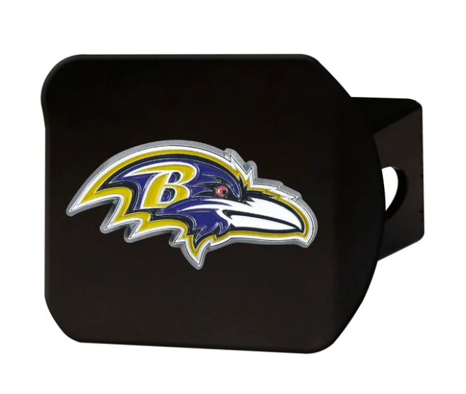 Baltimore Ravens Hitch Cover - Black