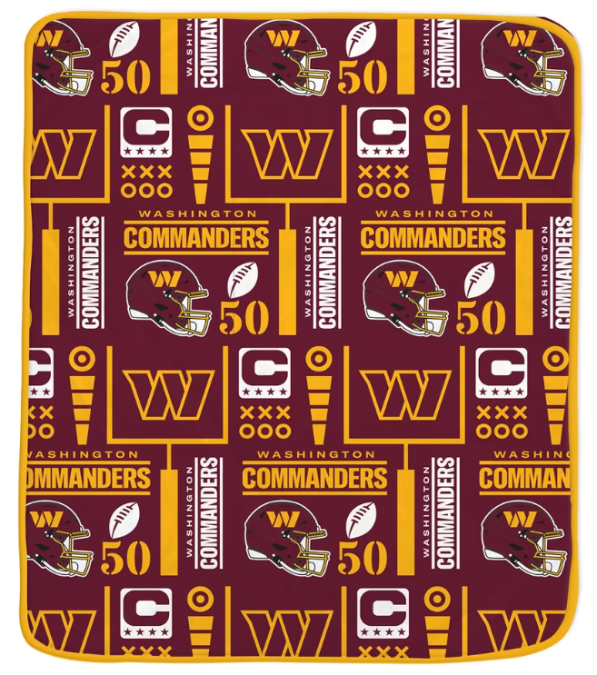 Washington Commanders Team Spirit Super Soft Plush Throw Blanket – 60" x 70"