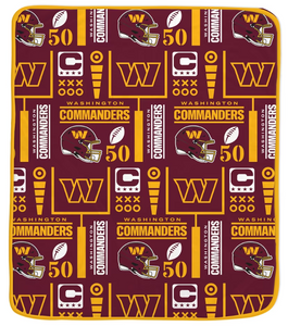 Washington Commanders Team Spirit Super Soft Plush Throw Blanket – 60