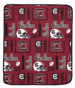 South Carolina Gamecocks Team Spirit Super Soft Plush Throw Blanket – 60
