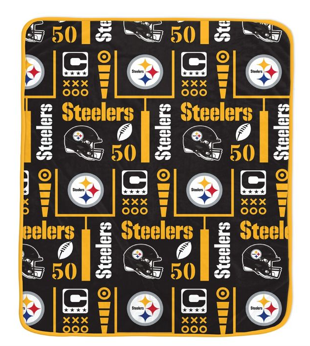 Pittsburgh Steelers Team Spirit Super Soft Plush Throw Blanket – 60" x 70"