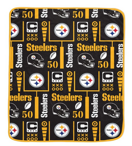 Pittsburgh Steelers Team Spirit Super Soft Plush Throw Blanket – 60