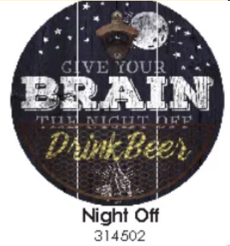 Brain Drink Beer Round Bottle Cap Catcher