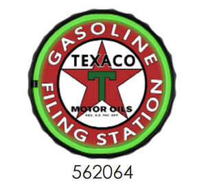 Texaco Gasoline Round LED Bar Rope Sign