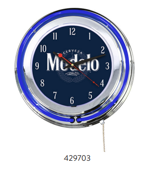 DOUBLE NEON CLOCK