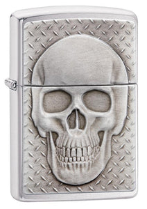 Skull with Brain Surprise Zippo Lighter