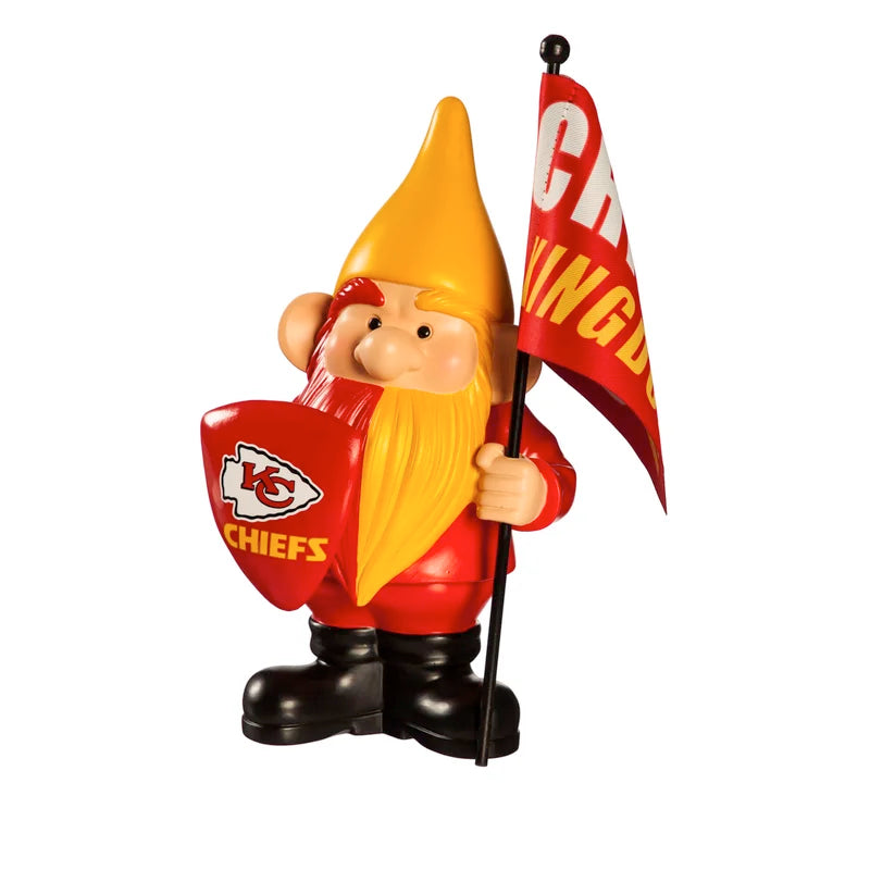 Kansas City Chiefs Flag Holder Gnome