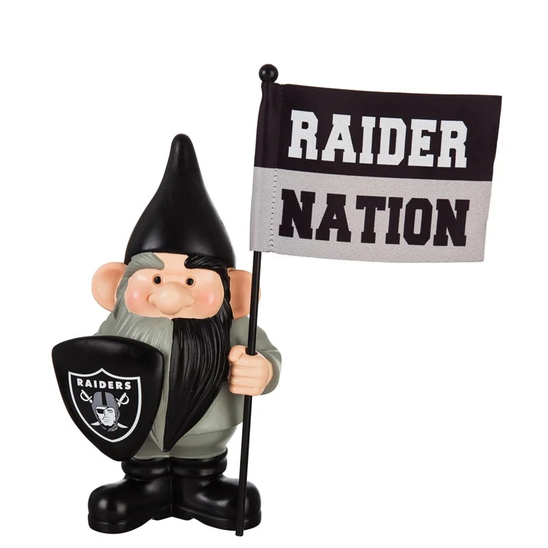 Las Vegas Raiders Flag Holder Gnome