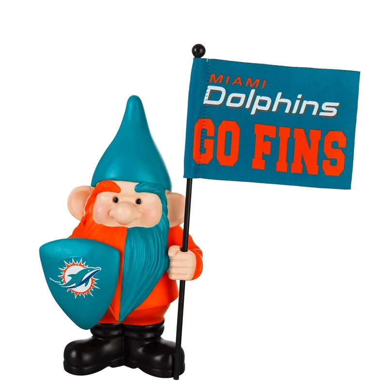 Miami Dolphins Flag Holder Gnome