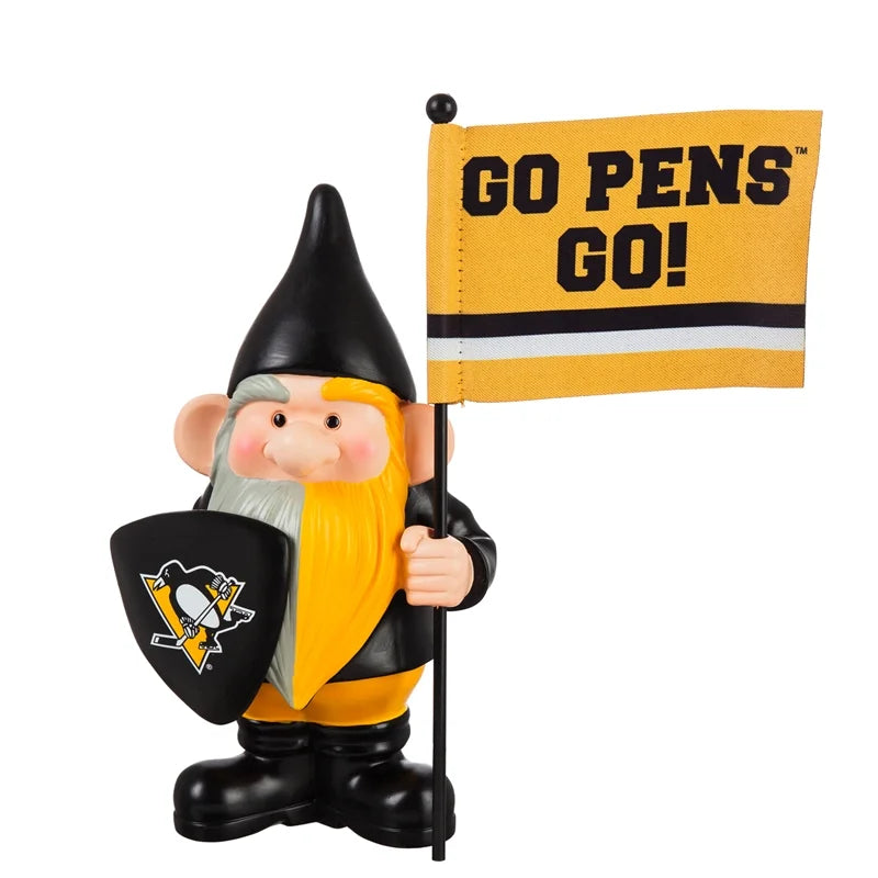 Pittsburgh Penguins Flag Holder Gnome