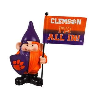 Clemson Tigers Flag Holder Gnome