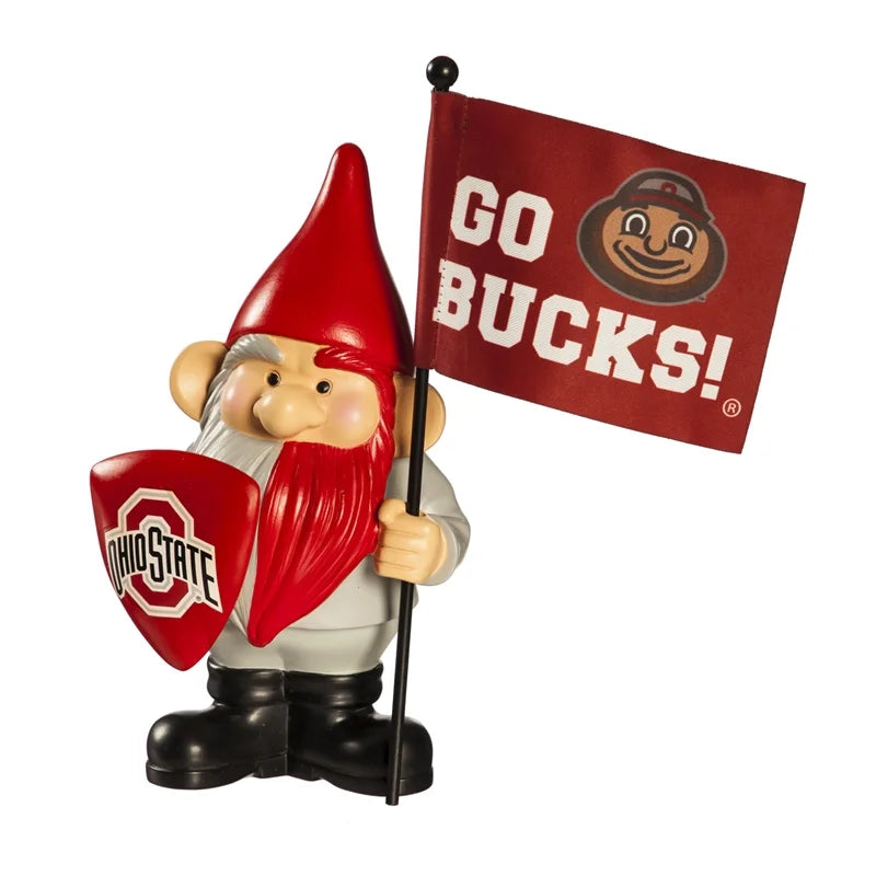 Ohio State Buckeyes Flag Holder Gnome