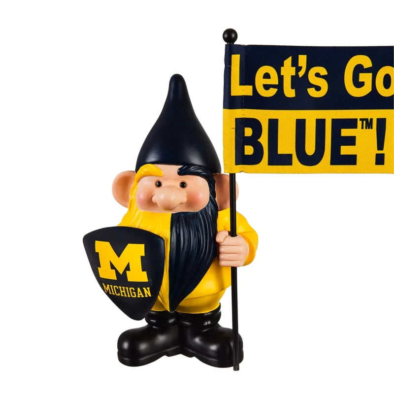 Michigan Wolverines Flag Holder Gnome