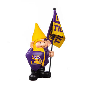 LSU Tigers Flag Holder Gnome