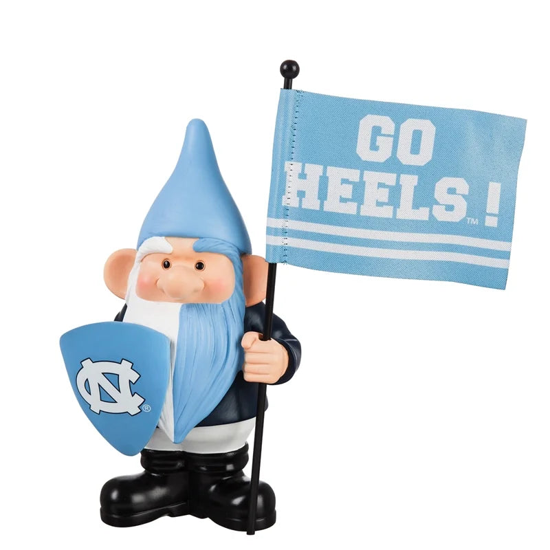 North Carolina Tar Heels Flag Holder Gnome