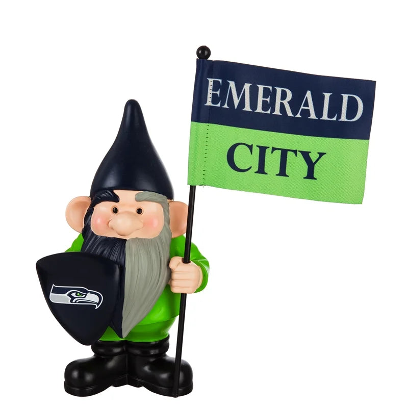 Seattle Seahawks Flag Holder Gnome